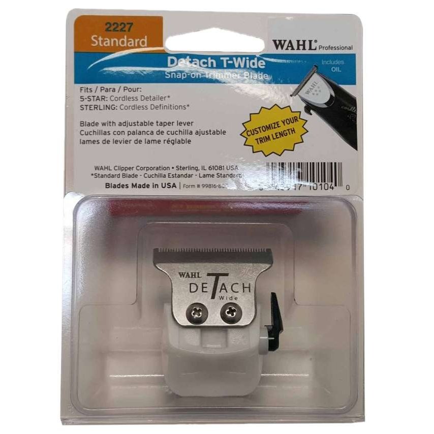 Wahl Trimmer Blade Detachable T-Wide For 5-Star Cordless Detailer Wahl Trimmer Blade Detachable T-Wide For 5-Star Cordless Detailer