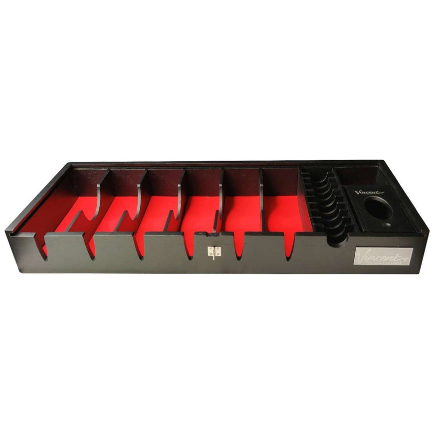 Vincent Counter Top Tray 8 Sections Large Black
